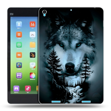 Силиконовый чехол на планшета Xiaomi MiPad с принтом Лесной волк