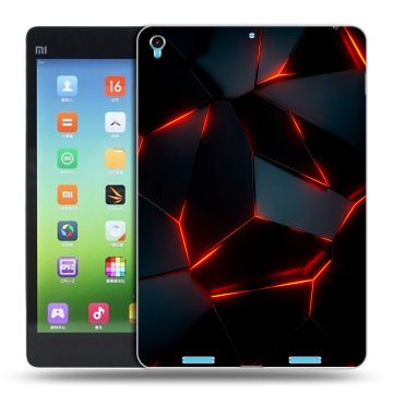 Силиконовый чехол на планшета Xiaomi MiPad с принтом Яркие абстракции