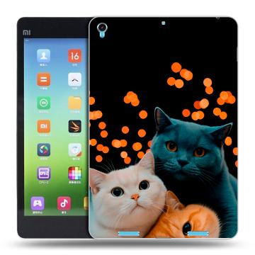 Силиконовый чехол на планшета Xiaomi MiPad с принтом Кошки