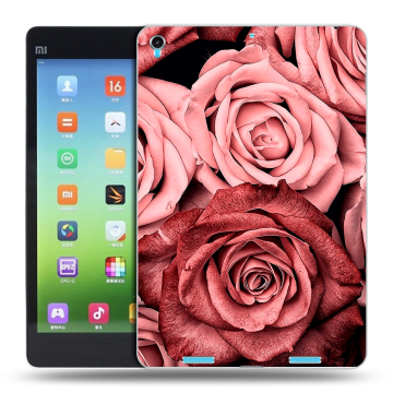 Силиконовый чехол на планшета Xiaomi MiPad с принтом Цветы розы
