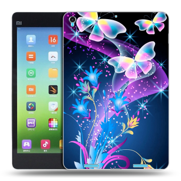 Силиконовый чехол на Xiaomi MiPad с принтом Бабочки
