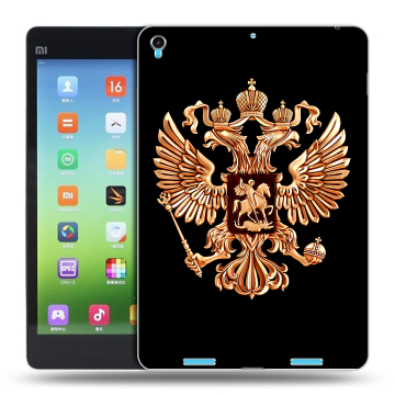 Силиконовый чехол на Xiaomi MiPad с принтом Герб России золотой Силиконовый чехол на Xiaomi MiPad с принтом Герб России золотой