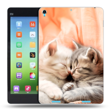 Силиконовый чехол на Xiaomi MiPad с принтом Котята
