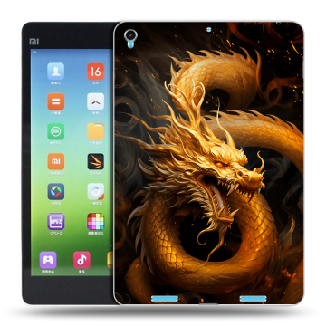 Силиконовый чехол на Xiaomi MiPad с принтом Золотой дракон Силиконовый чехол на Xiaomi MiPad с принтом Золотой дракон