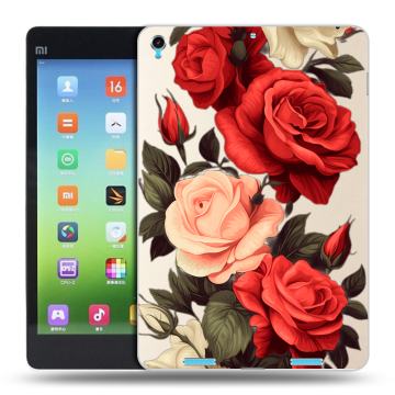 Силиконовый чехол на Xiaomi MiPad с принтом Розы