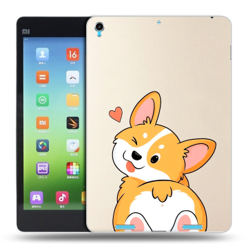 Силиконовый чехол на Xiaomi MiPad с принтом Корги