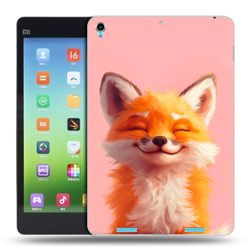 Силиконовый чехол на Xiaomi MiPad с принтом милая лиса
