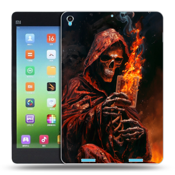Силиконовый чехол на Xiaomi MiPad с принтом Скелет и карты