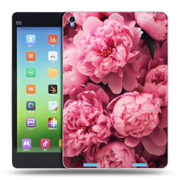 Силиконовый чехол на Xiaomi MiPad с принтом цветы пионы