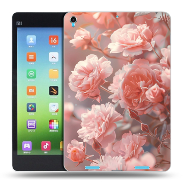 Силиконовый чехол на Xiaomi MiPad с принтом Розовые розы