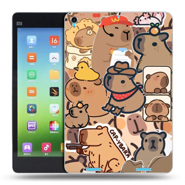 Силиконовый чехол на Xiaomi MiPad с принтом капибара