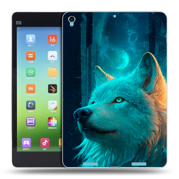 Силиконовый чехол на Xiaomi MiPad с принтом бабочки саккура
