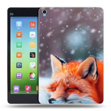 Силиконовый чехол на Xiaomi MiPad с принтом лиса