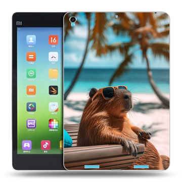 Силиконовый чехол на Xiaomi MiPad с принтом Капибара