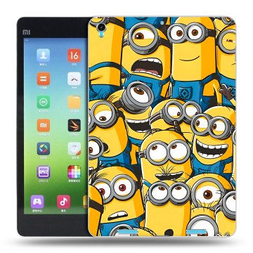 Силиконовый чехол на Xiaomi MiPad с принтом Миньоны