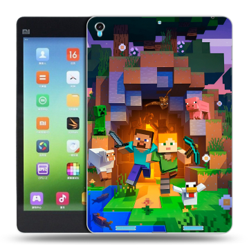 Силиконовый чехол на Xiaomi MiPad с принтом Майнкрафт Minecraft Силиконовый чехол на Xiaomi MiPad с принтом Майнкрафт Minecraft