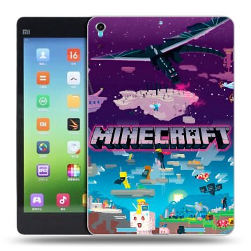 Силиконовый чехол на Xiaomi MiPad с принтом Майнкрафт Minecraft