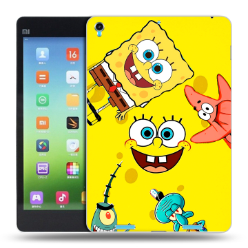 Силиконовый чехол на Xiaomi MiPad с принтом Спанч боб Спанчбоб