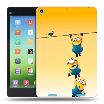 Силиконовый чехол на Xiaomi MiPad с принтом Миньоны