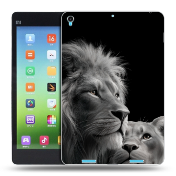 Силиконовый чехол на Xiaomi MiPad с принтом Лев кошки Силиконовый чехол на Xiaomi MiPad с принтом Лев кошки