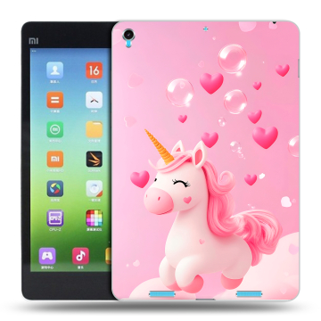 Силиконовый чехол на Xiaomi MiPad с принтом Единорог