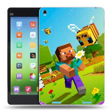 Силиконовый чехол на Xiaomi MiPad с принтом Майнкрафт Minecraft