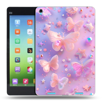 Силиконовый чехол на Xiaomi MiPad с принтом Бабочки