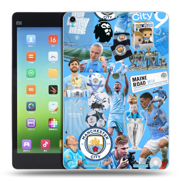 Силиконовый чехол на Xiaomi MiPad с принтом Man City Манчестер Сити
