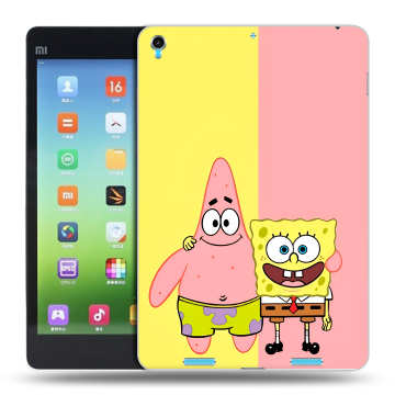 Силиконовый чехол на Xiaomi MiPad с принтом Спанч боб Спанчбоб