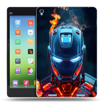 Силиконовый чехол на Xiaomi MiPad с принтом IronMan Железный человек