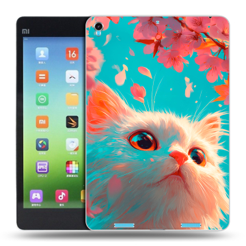 Силиконовый чехол на Xiaomi MiPad с принтом Красивый кот
