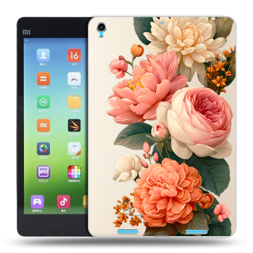 Силиконовый чехол на Xiaomi MiPad с принтом цветы