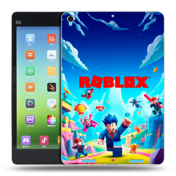 Силиконовый чехол на Xiaomi MiPad с принтом Roblox Роблокс