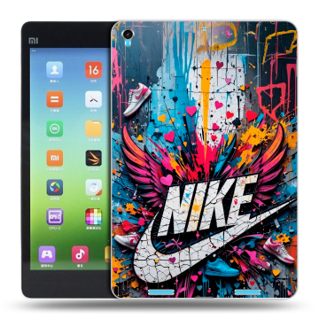 Силиконовый чехол на Xiaomi MiPad с принтом Nike Найк