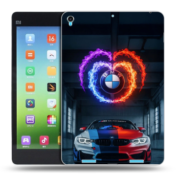 Силиконовый чехол на Xiaomi MiPad с принтом BMW БМВ