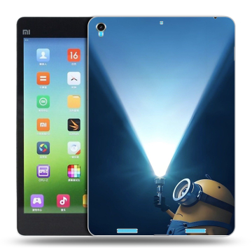 Силиконовый чехол на Xiaomi MiPad с принтом Миньоны