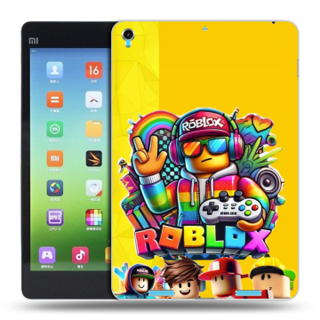 Силиконовый чехол на Xiaomi MiPad с принтом Roblox Роблокс