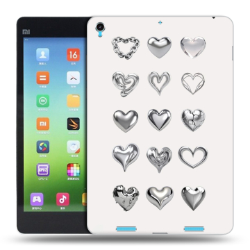 Силиконовый чехол на Xiaomi MiPad с принтом Y2K сердечки