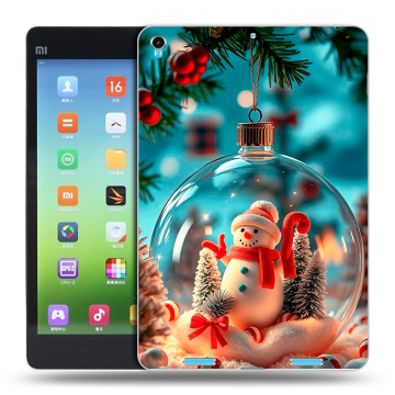 Силиконовый чехол на Xiaomi MiPad с принтом Новый год