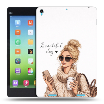 Силиконовый чехол на Xiaomi MiPad с принтом женский