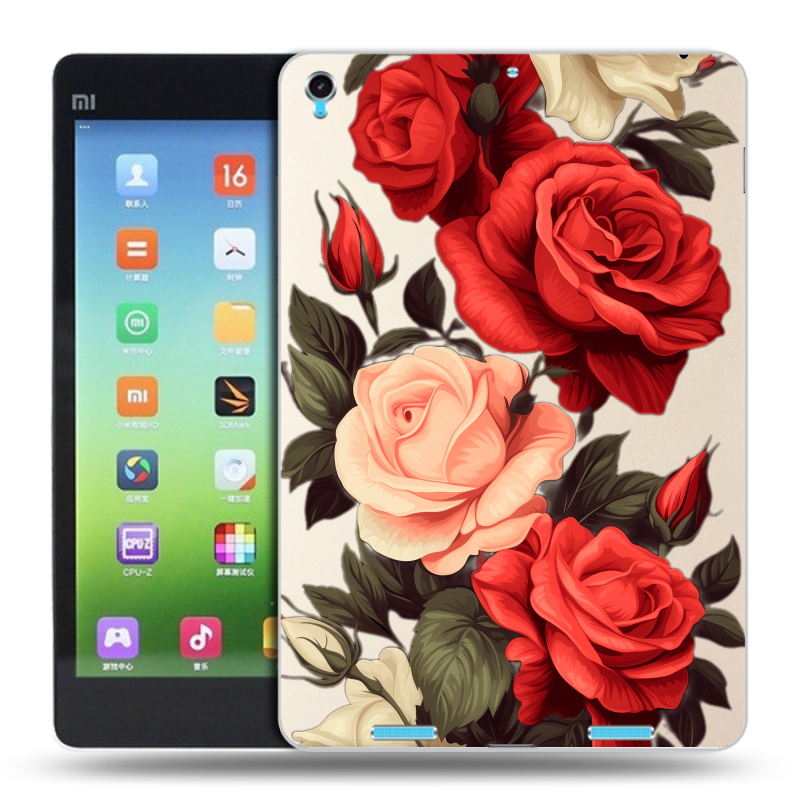 Силиконовый чехол на Xiaomi MiPad с принтом Розы Силиконовый чехол на Xiaomi MiPad с принтом Розы
