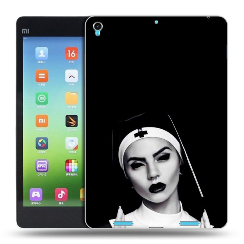 Силиконовый чехол на Xiaomi MiPad с принтом монашка Силиконовый чехол на Xiaomi MiPad с принтом монашка