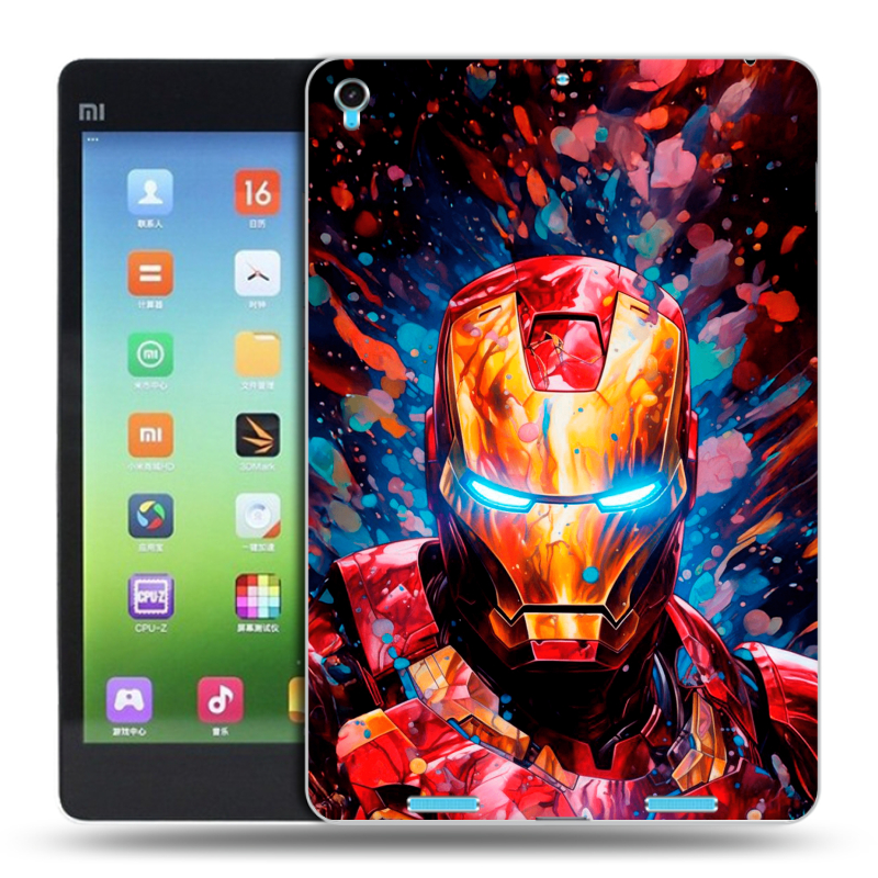 Силиконовый чехол на Xiaomi MiPad с принтом Железный человек Ironman Силиконовый чехол на Xiaomi MiPad с принтом Железный человек Ironman