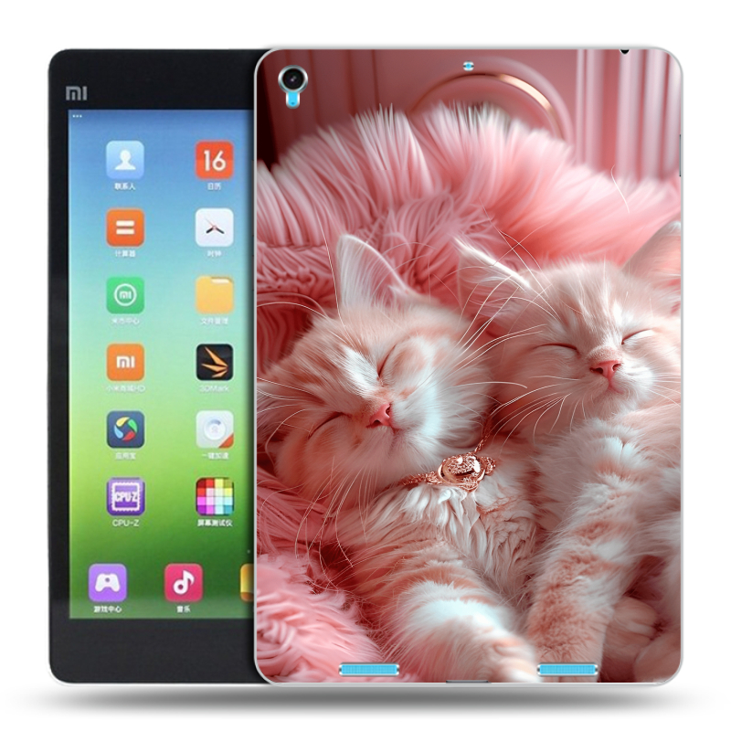 Силиконовый чехол на Xiaomi MiPad с принтом котята котики Силиконовый чехол на Xiaomi MiPad с принтом котята котики