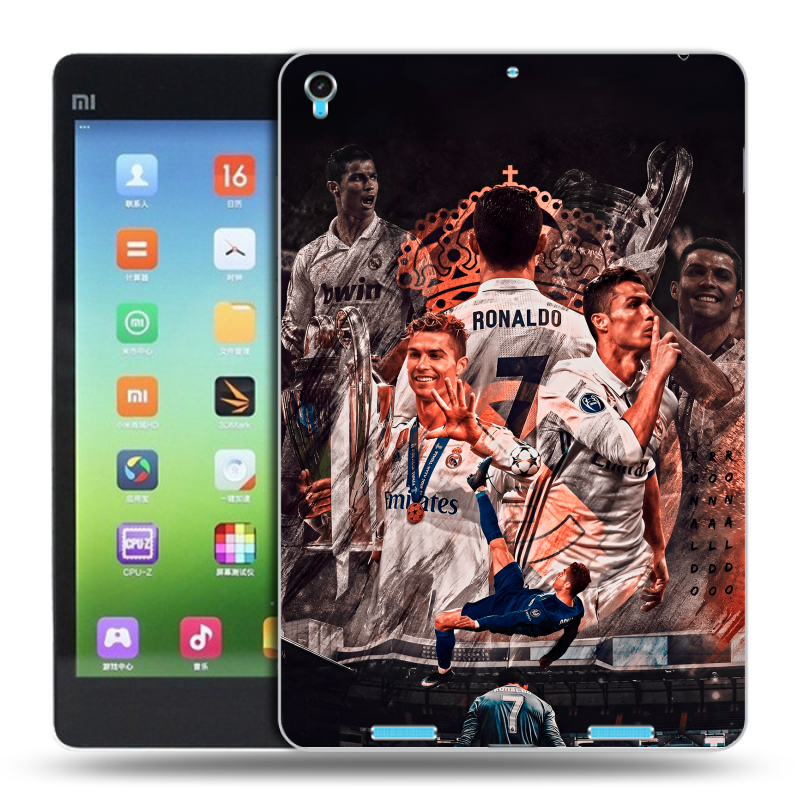 Силиконовый чехол на Xiaomi MiPad с принтом Реал Роналдо Real Ronaldo Силиконовый чехол на Xiaomi MiPad с принтом Реал Роналдо Real Ronaldo