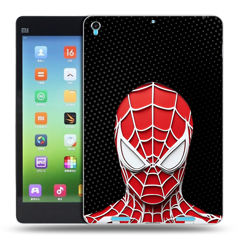 Силиконовый чехол на Xiaomi MiPad с принтом человек паук spiderman Силиконовый чехол на Xiaomi MiPad с принтом человек паук spiderman