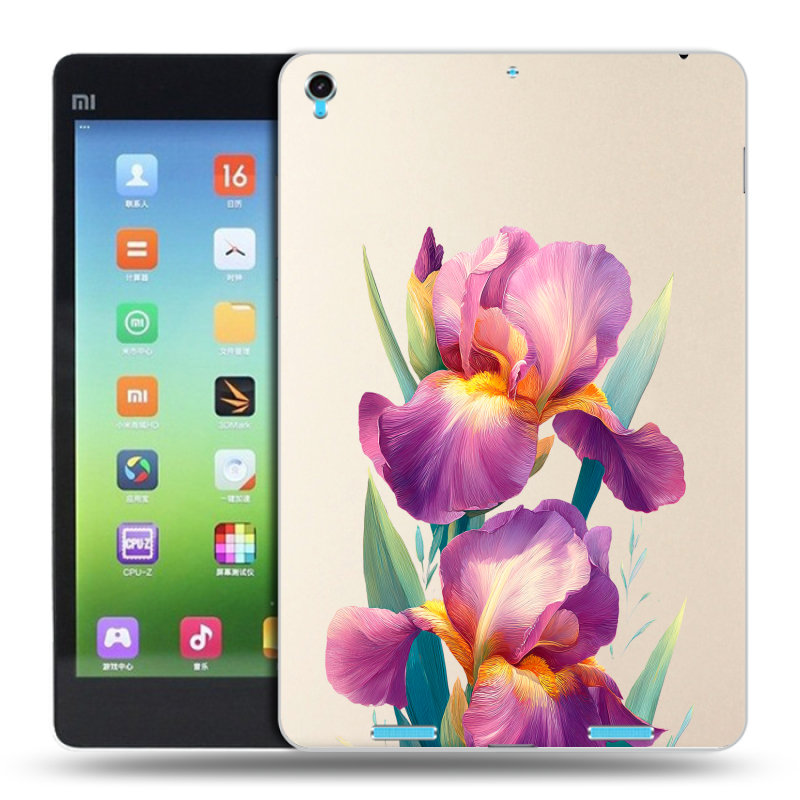 Силиконовый чехол на Xiaomi MiPad с принтом Цветы орхидеи Силиконовый чехол на Xiaomi MiPad с принтом Цветы орхидеи