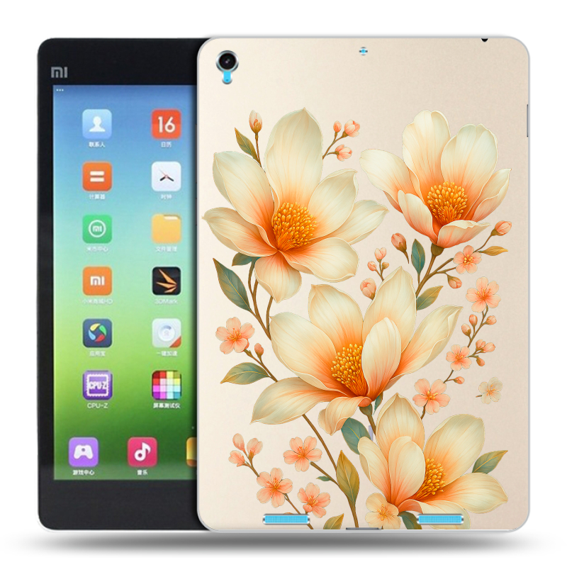 Силиконовый чехол на Xiaomi MiPad с принтом Цветы Силиконовый чехол на Xiaomi MiPad с принтом Цветы