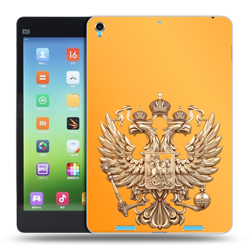 Силиконовый чехол на Xiaomi MiPad с принтом Герб Флаг России Силиконовый чехол на Xiaomi MiPad с принтом Герб Флаг России
