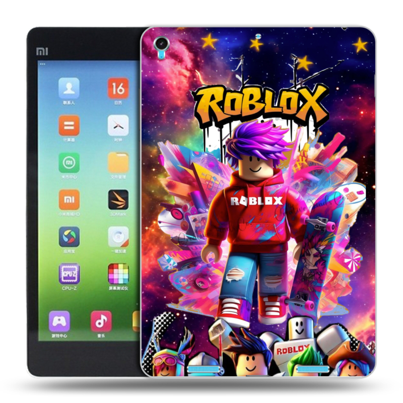 Силиконовый чехол на Xiaomi MiPad с принтом Roblox Роблокс Силиконовый чехол на Xiaomi MiPad с принтом Roblox Роблокс